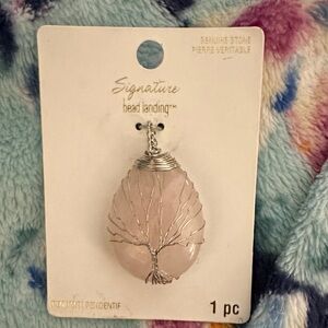 Signature Studio Pink Quartz Pendant Necklace